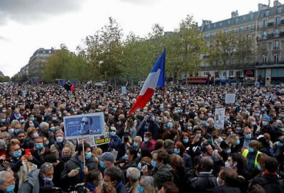 Франция: митинги в поддержку Сэмюэля Пэти