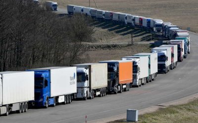 Литва обратилась к ЕС с просьбой помочь в возвращении почти двух тысяч грузовиков, застрявших в Белоруссии
